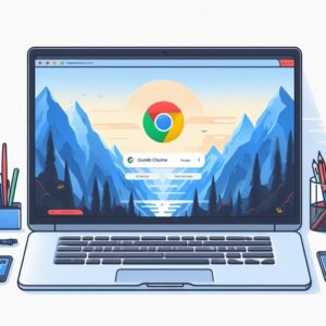 Logo resmi Google Chrome sebagai salah satu browser terpopuler